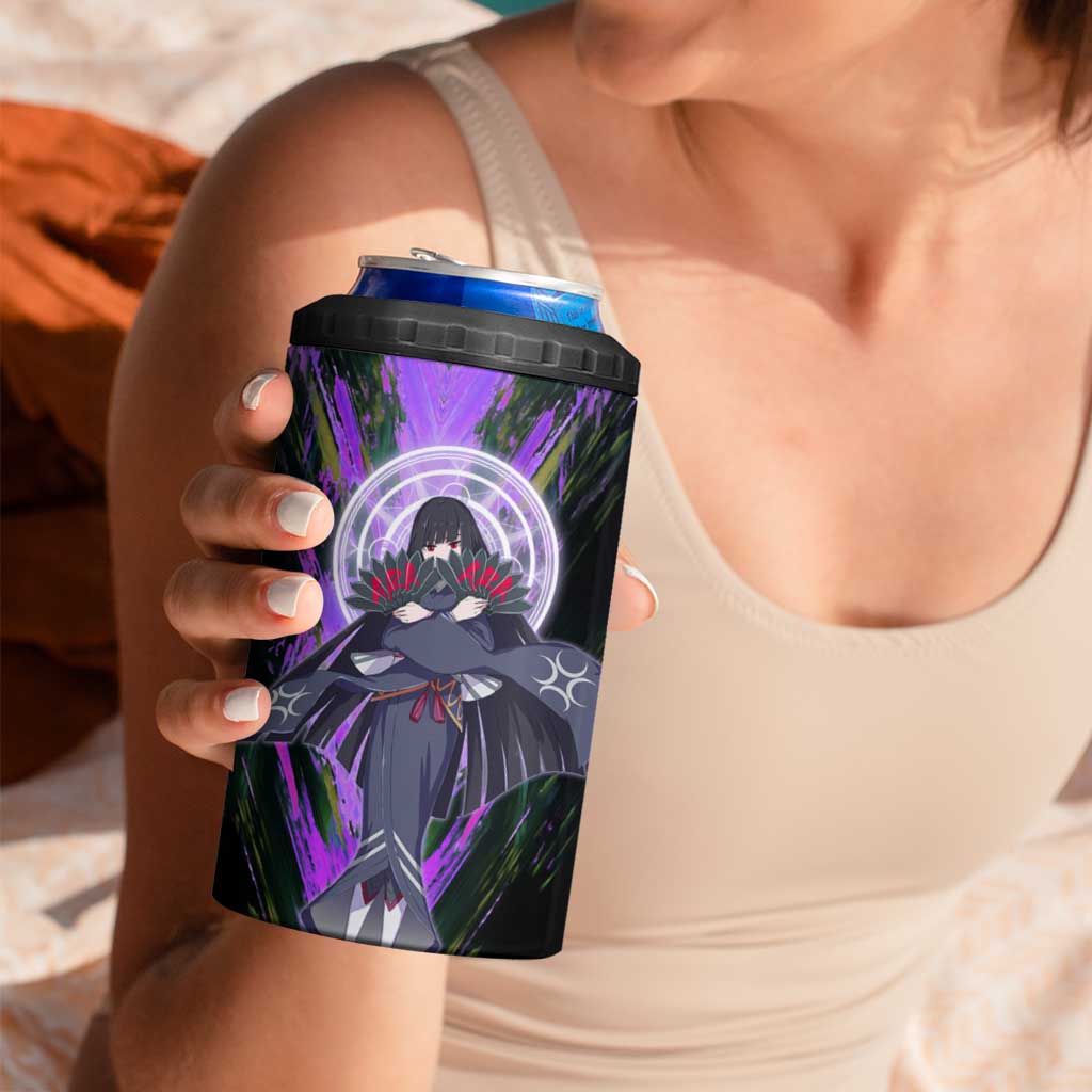 Glass The Rising of the Shield Hero 4 in 1 Can Cooler Tumbler with Elegant Battle Kimono and Spirit Energy Circle Design - The Mazicc