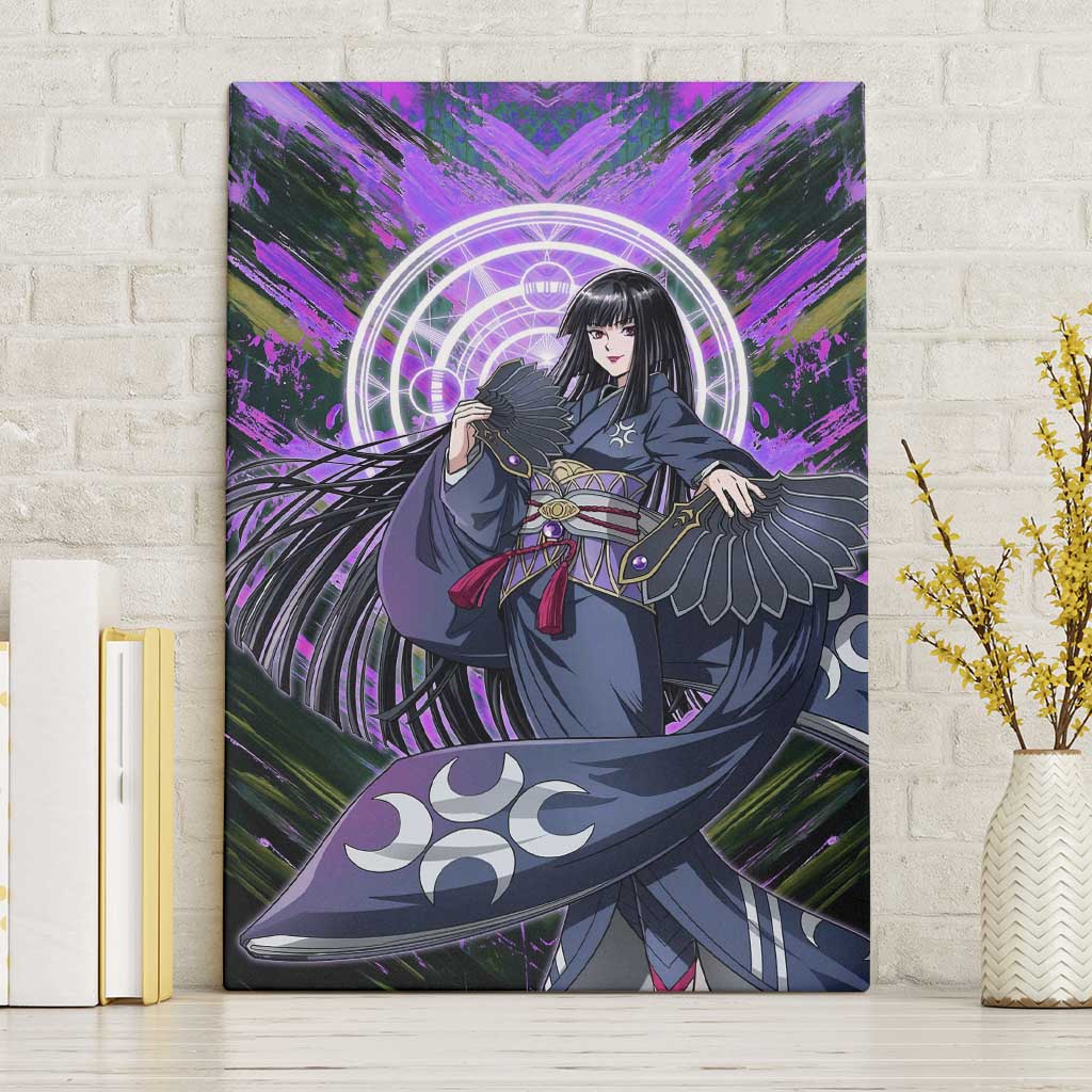 Glass The Rising of the Shield Hero Canvas Wall Art with Elegant Battle Kimono and Spirit Energy Circle Design - The Mazicc