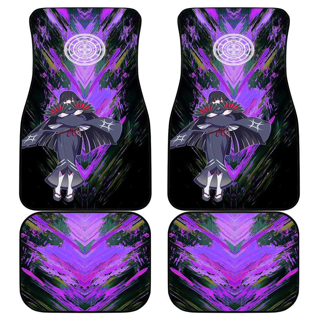 Glass The Rising of the Shield Hero Car Mats with Elegant Battle Kimono and Spirit Energy Circle Design - The Mazicc