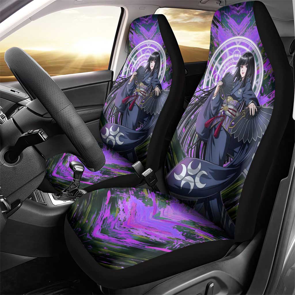 Glass The Rising of the Shield Hero Car Seat Cover with Elegant Battle Kimono and Spirit Energy Circle Design - The Mazicc