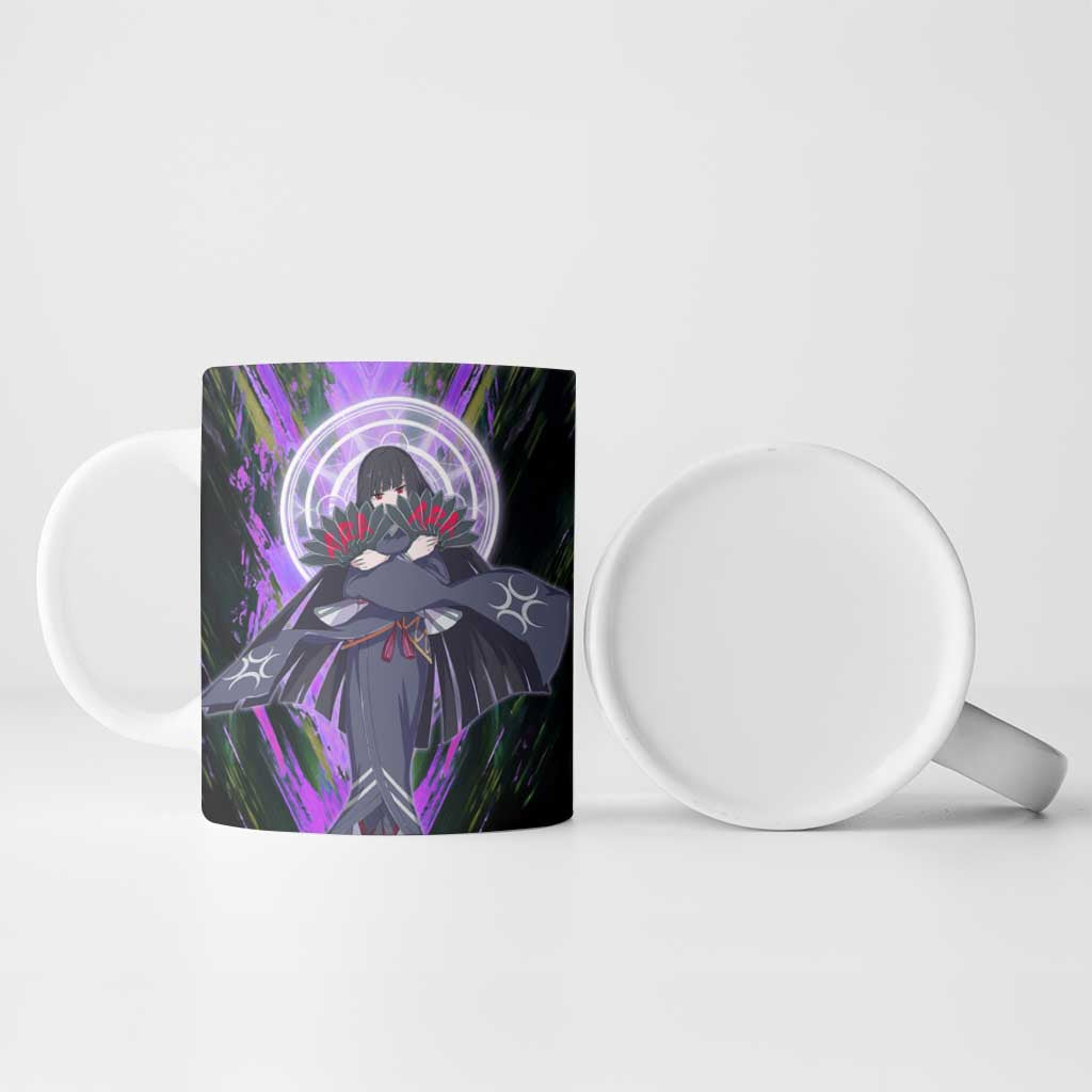 Glass The Rising of the Shield Hero Ceramic Mug with Elegant Battle Kimono and Spirit Energy Circle Design - The Mazicc