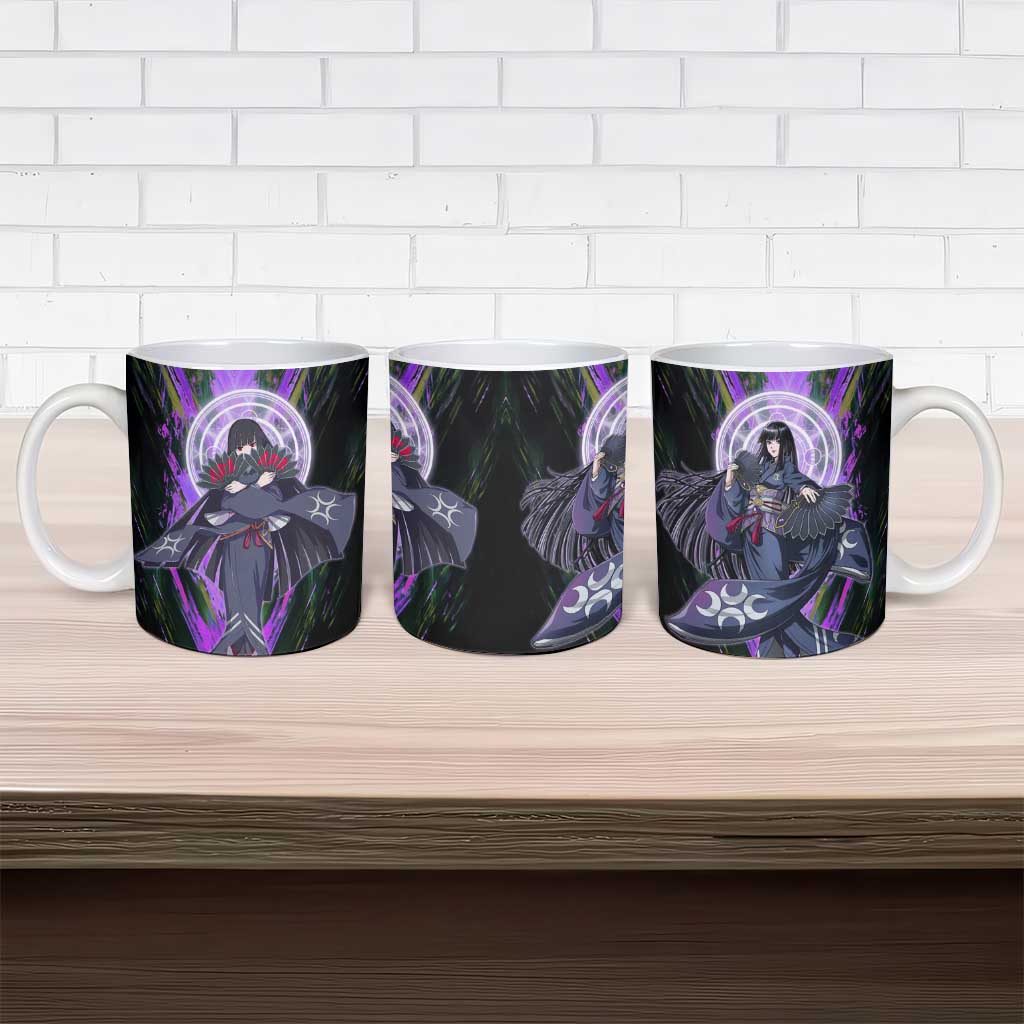 Glass The Rising of the Shield Hero Ceramic Mug with Elegant Battle Kimono and Spirit Energy Circle Design - The Mazicc