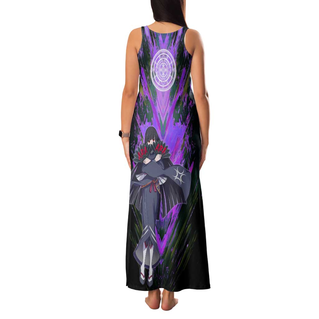 Glass The Rising of the Shield Hero Family Matching Tank Maxi Dress and Hawaiian Shirt with Elegant Battle Kimono and Spirit Energy Circle Design