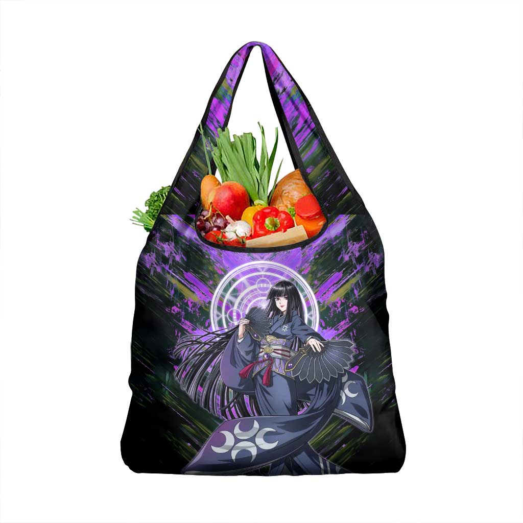 Glass The Rising of the Shield Hero Grocery Bag with Elegant Battle Kimono and Spirit Energy Circle Design - The Mazicc