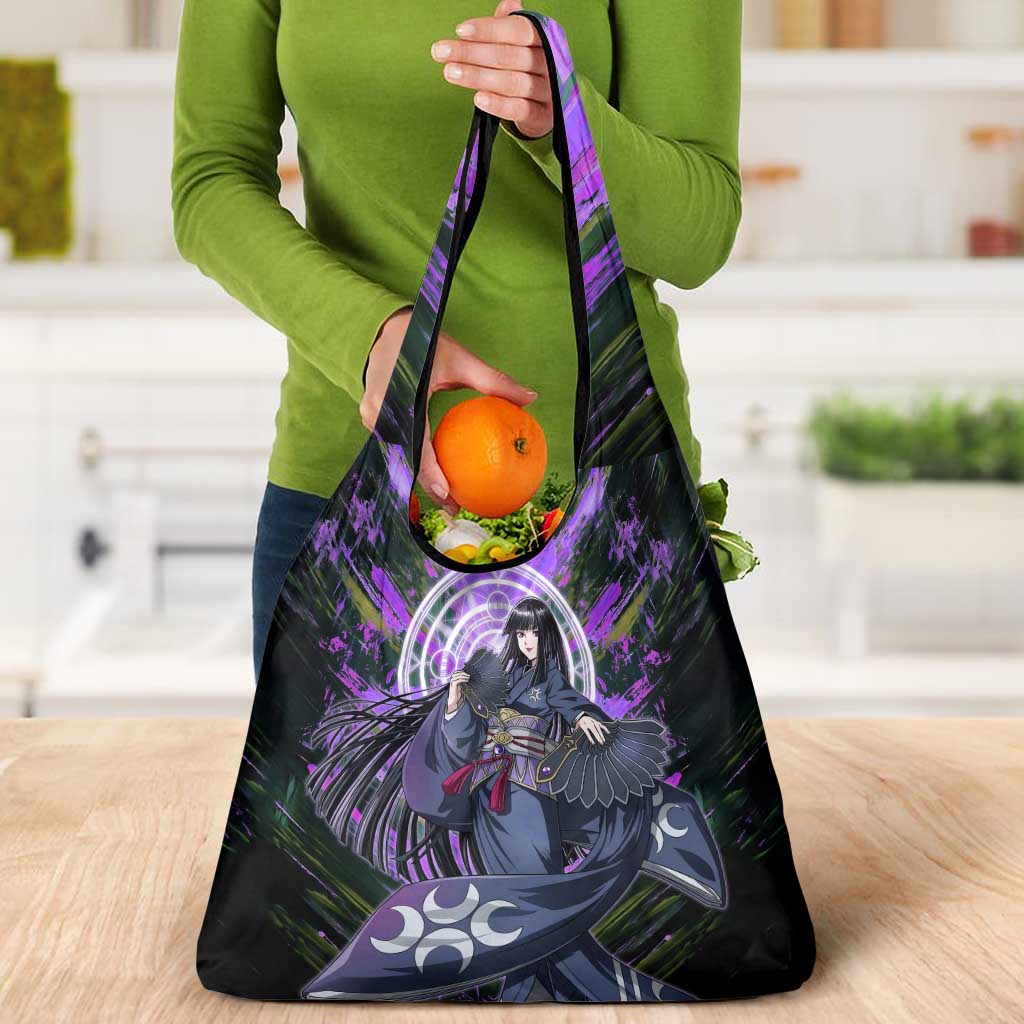 Glass The Rising of the Shield Hero Grocery Bag with Elegant Battle Kimono and Spirit Energy Circle Design - The Mazicc