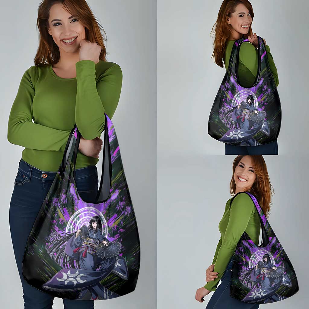 Glass The Rising of the Shield Hero Grocery Bag with Elegant Battle Kimono and Spirit Energy Circle Design - The Mazicc