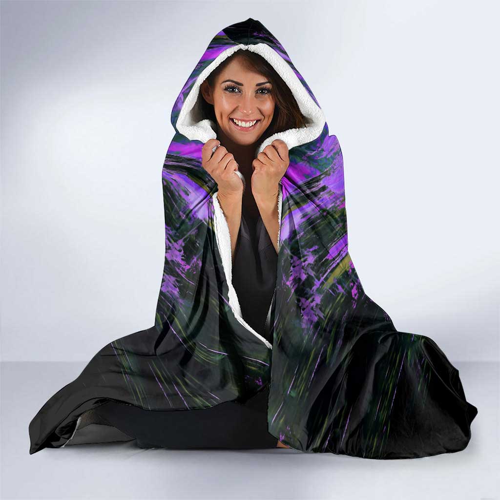 Glass The Rising of the Shield Hero Hooded Blanket with Elegant Battle Kimono and Spirit Energy Circle Design - The Mazicc