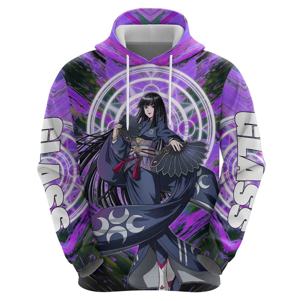 Glass The Rising of the Shield Hero Hoodie with Elegant Battle Kimono and Spirit Energy Circle Design - The Mazicc