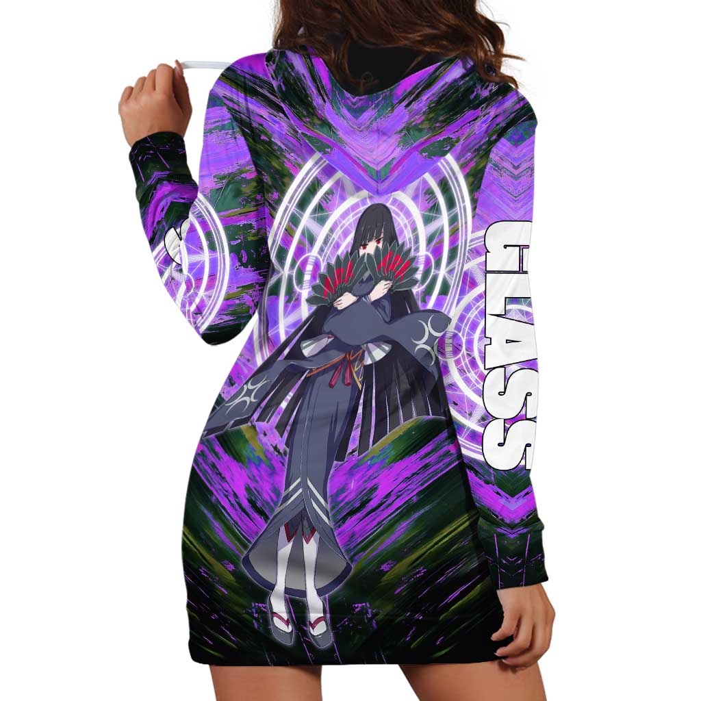 Glass The Rising of the Shield Hero Hoodie Dress with Elegant Battle Kimono and Spirit Energy Circle Design - The Mazicc