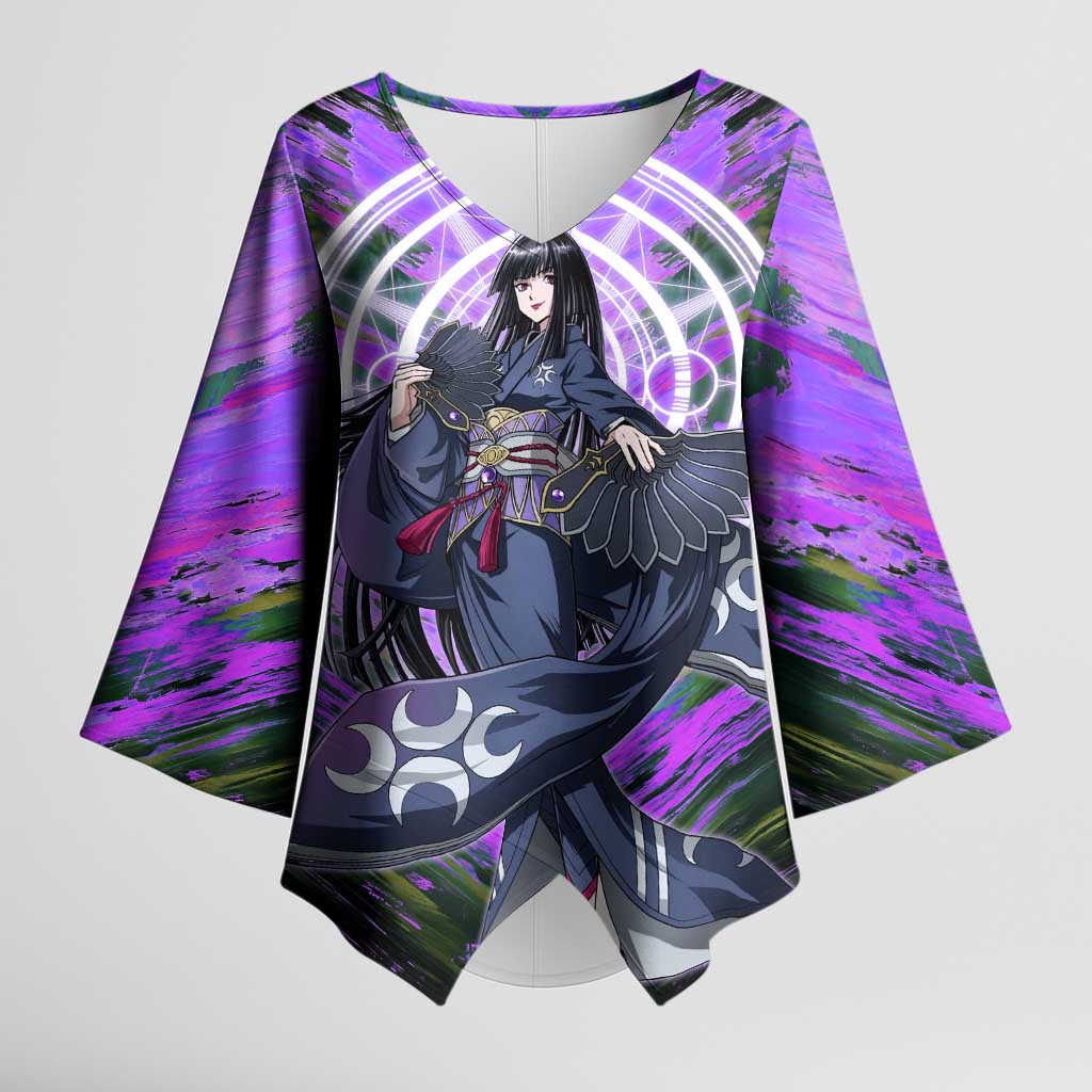 Glass The Rising of the Shield Hero Kimono Sleeve Blouse with Elegant Battle Kimono and Spirit Energy Circle Design - The Mazicc