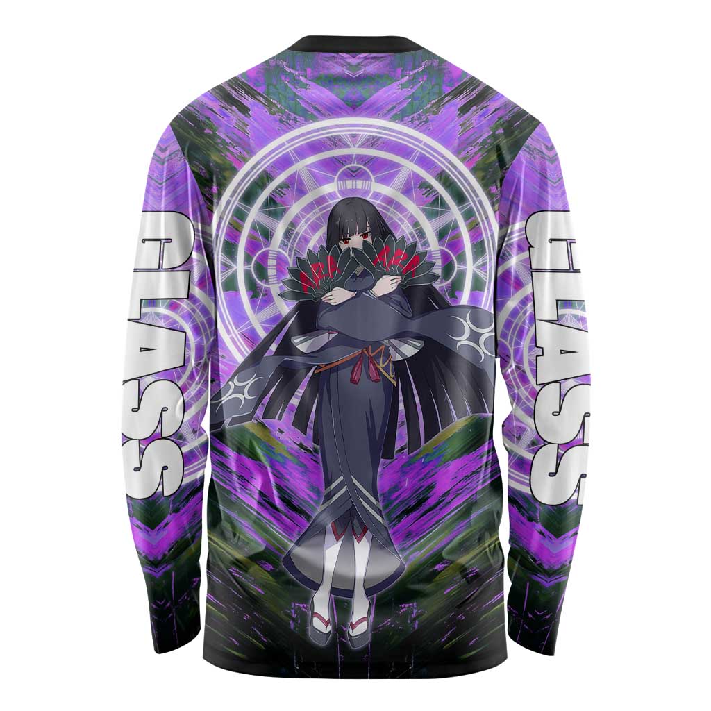 Glass The Rising of the Shield Hero Long Sleeve Shirt with Elegant Battle Kimono and Spirit Energy Circle Design - The Mazicc