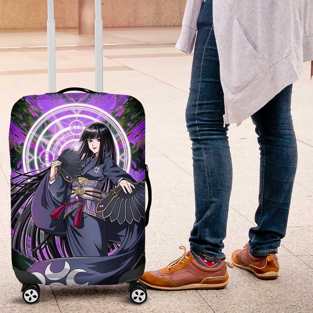 Glass The Rising of the Shield Hero Luggage Cover with Elegant Battle Kimono and Spirit Energy Circle Design - The Mazicc