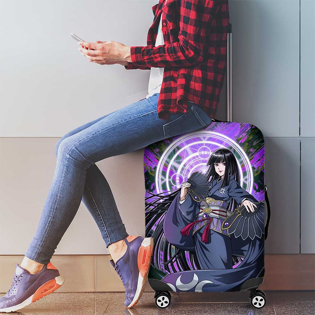 Glass The Rising of the Shield Hero Luggage Cover with Elegant Battle Kimono and Spirit Energy Circle Design - The Mazicc