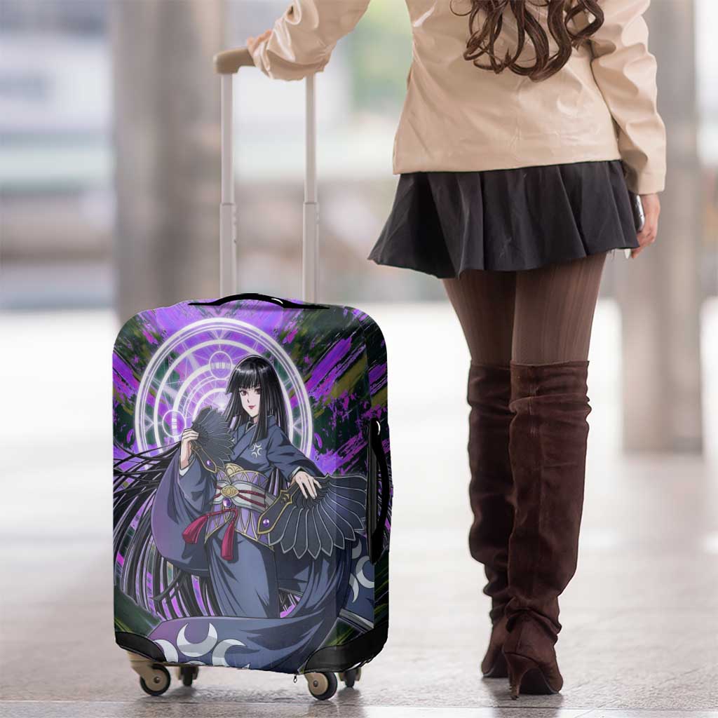 Glass The Rising of the Shield Hero Luggage Cover with Elegant Battle Kimono and Spirit Energy Circle Design - The Mazicc