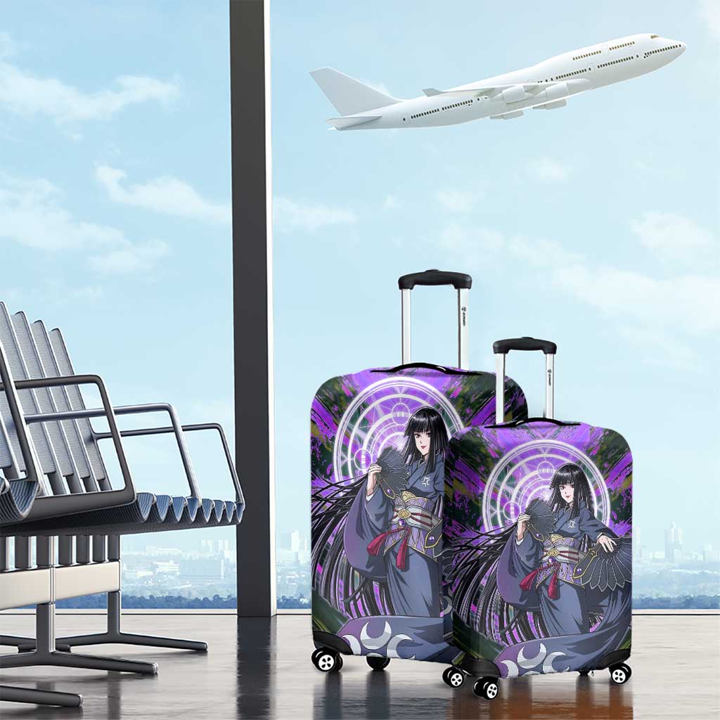 Glass The Rising of the Shield Hero Luggage Cover with Elegant Battle Kimono and Spirit Energy Circle Design - The Mazicc