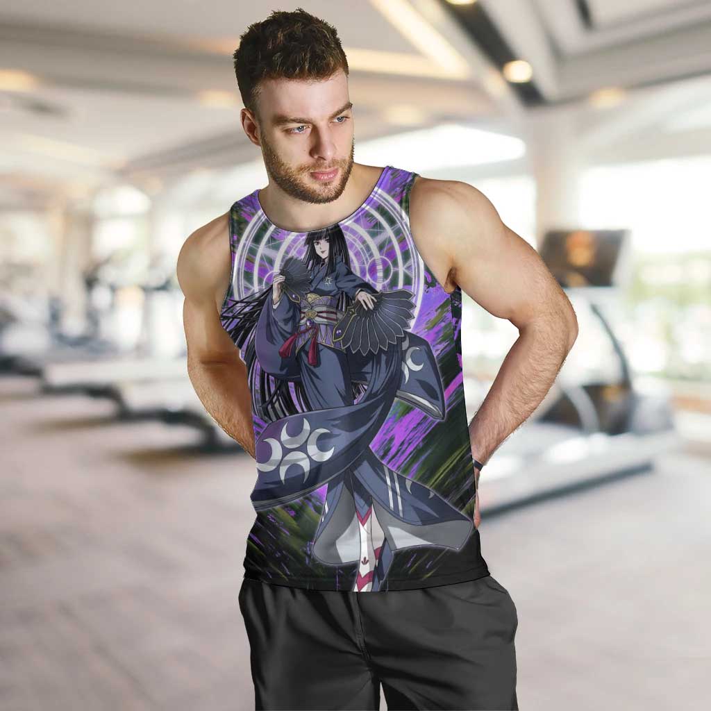 Glass The Rising of the Shield Hero Men Tank Top with Elegant Battle Kimono and Spirit Energy Circle Design - The Mazicc