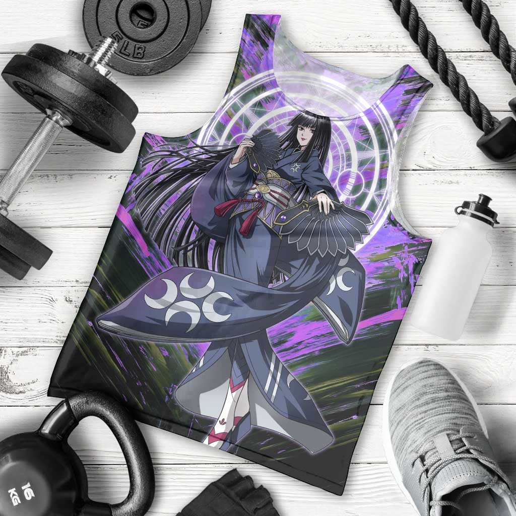 Glass The Rising of the Shield Hero Men Tank Top with Elegant Battle Kimono and Spirit Energy Circle Design - The Mazicc
