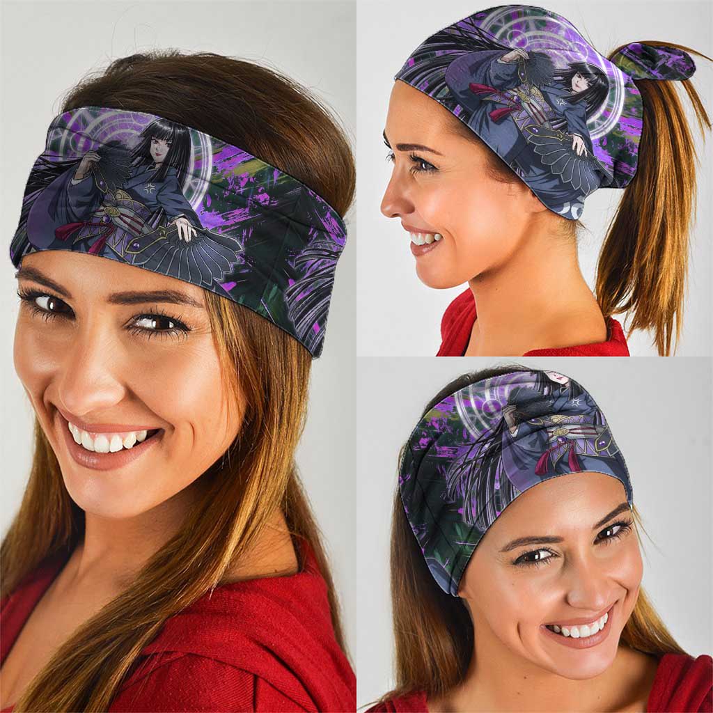 Glass The Rising of the Shield Hero Neck Gaiter with Elegant Battle Kimono and Spirit Energy Circle Design - The Mazicc