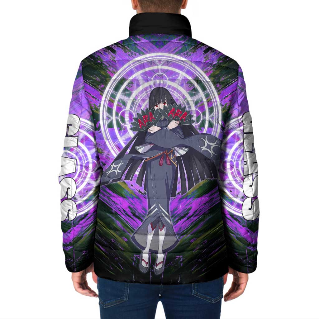 Glass The Rising of the Shield Hero Padded Jacket with Elegant Battle Kimono and Spirit Energy Circle Design - The Mazicc