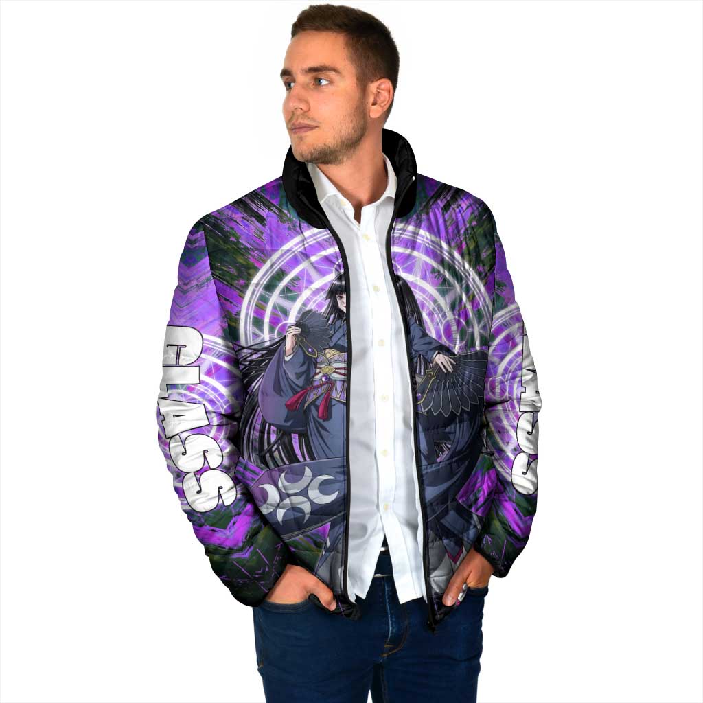 Glass The Rising of the Shield Hero Padded Jacket with Elegant Battle Kimono and Spirit Energy Circle Design - The Mazicc