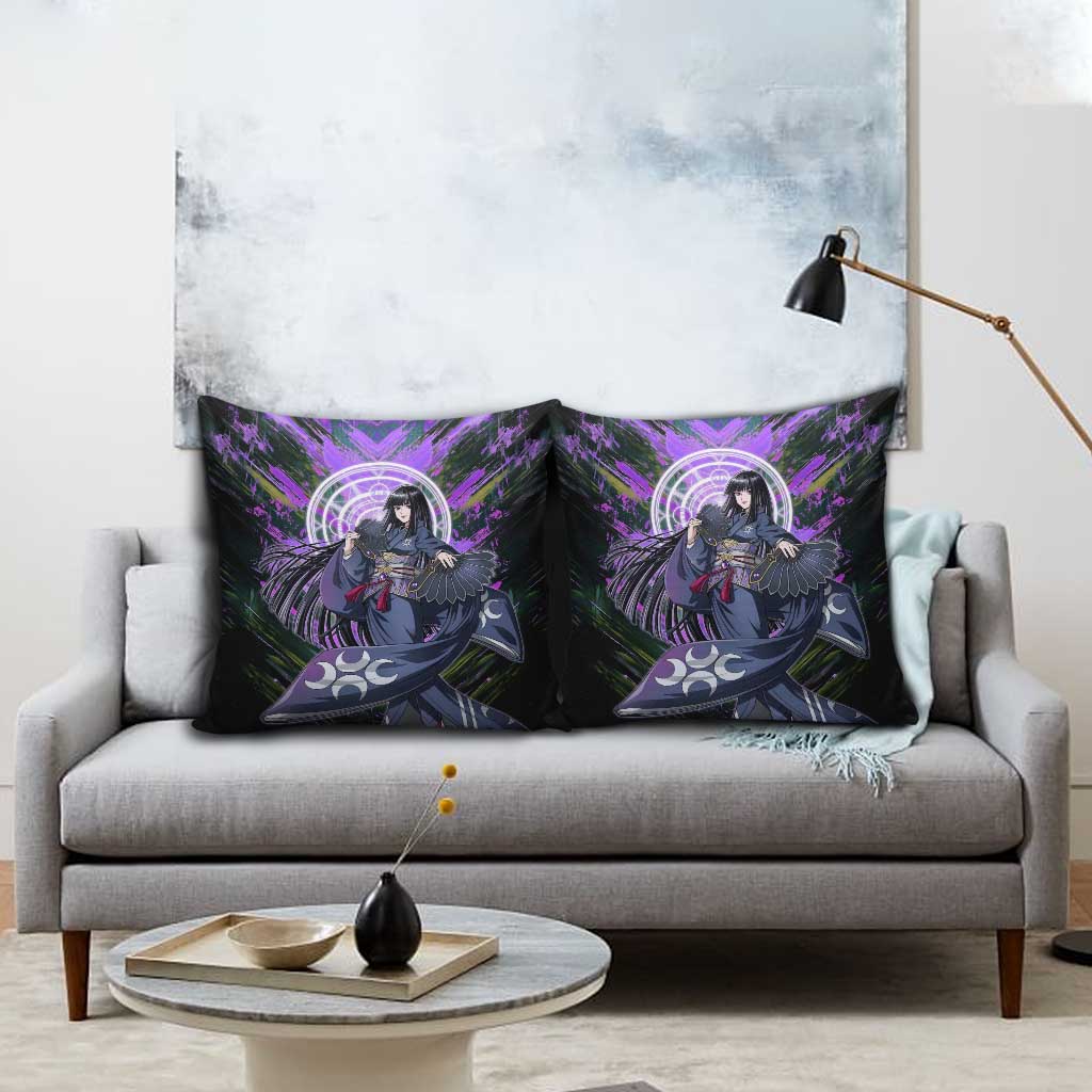 Glass The Rising of the Shield Hero Pillow Cover with Elegant Battle Kimono and Spirit Energy Circle Design - The Mazicc
