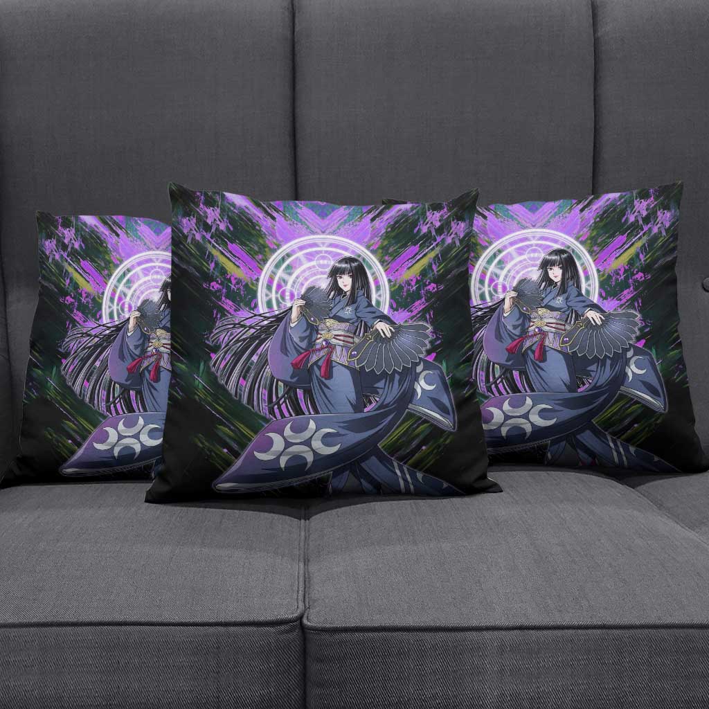 Glass The Rising of the Shield Hero Pillow Cover with Elegant Battle Kimono and Spirit Energy Circle Design - The Mazicc