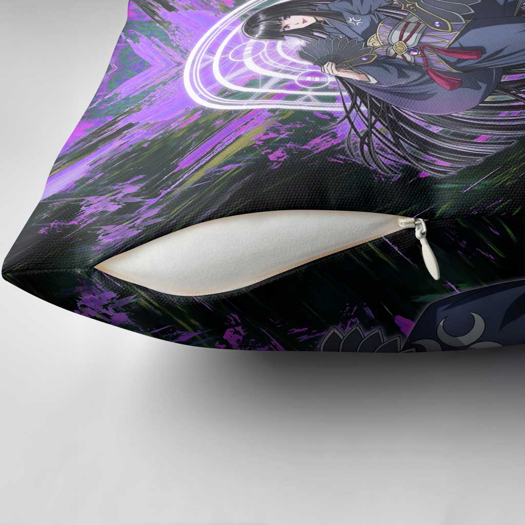 Glass The Rising of the Shield Hero Pillow Cover with Elegant Battle Kimono and Spirit Energy Circle Design - The Mazicc