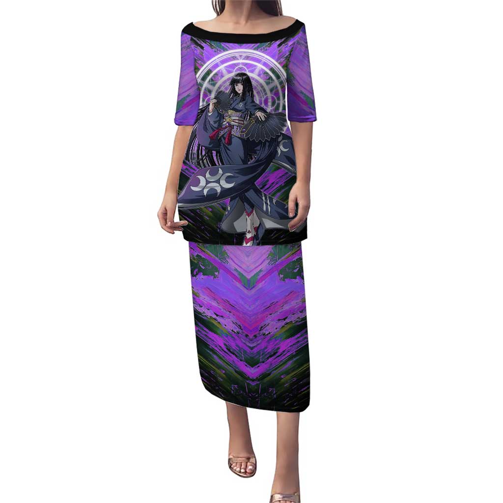 Glass The Rising of the Shield Hero Puletasi with Elegant Battle Kimono and Spirit Energy Circle Design - The Mazicc