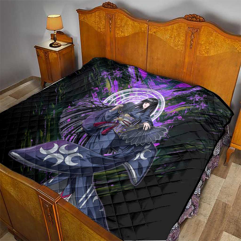Glass The Rising of the Shield Hero Quilt with Elegant Battle Kimono and Spirit Energy Circle Design - The Mazicc