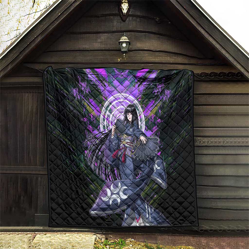 Glass The Rising of the Shield Hero Quilt with Elegant Battle Kimono and Spirit Energy Circle Design - The Mazicc