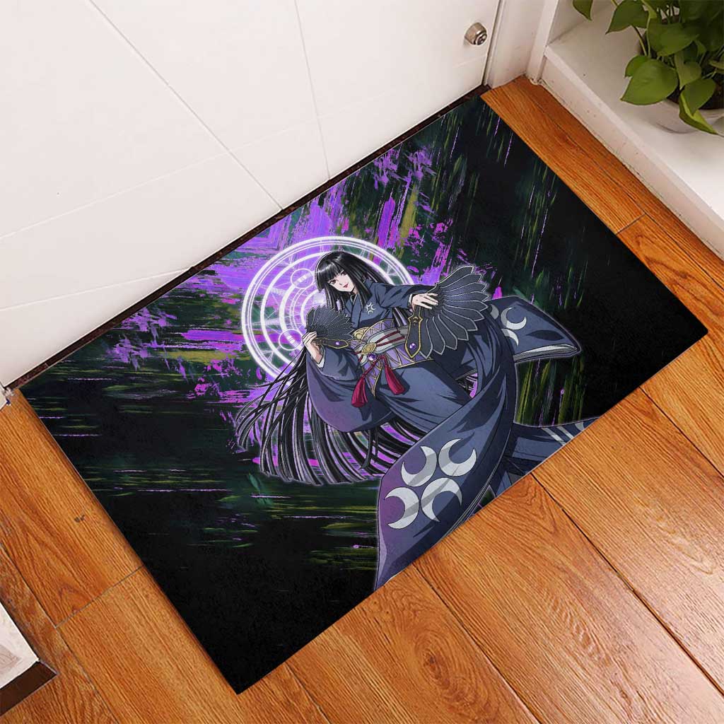 Glass The Rising of the Shield Hero Rubber Doormat with Elegant Battle Kimono and Spirit Energy Circle Design - The Mazicc