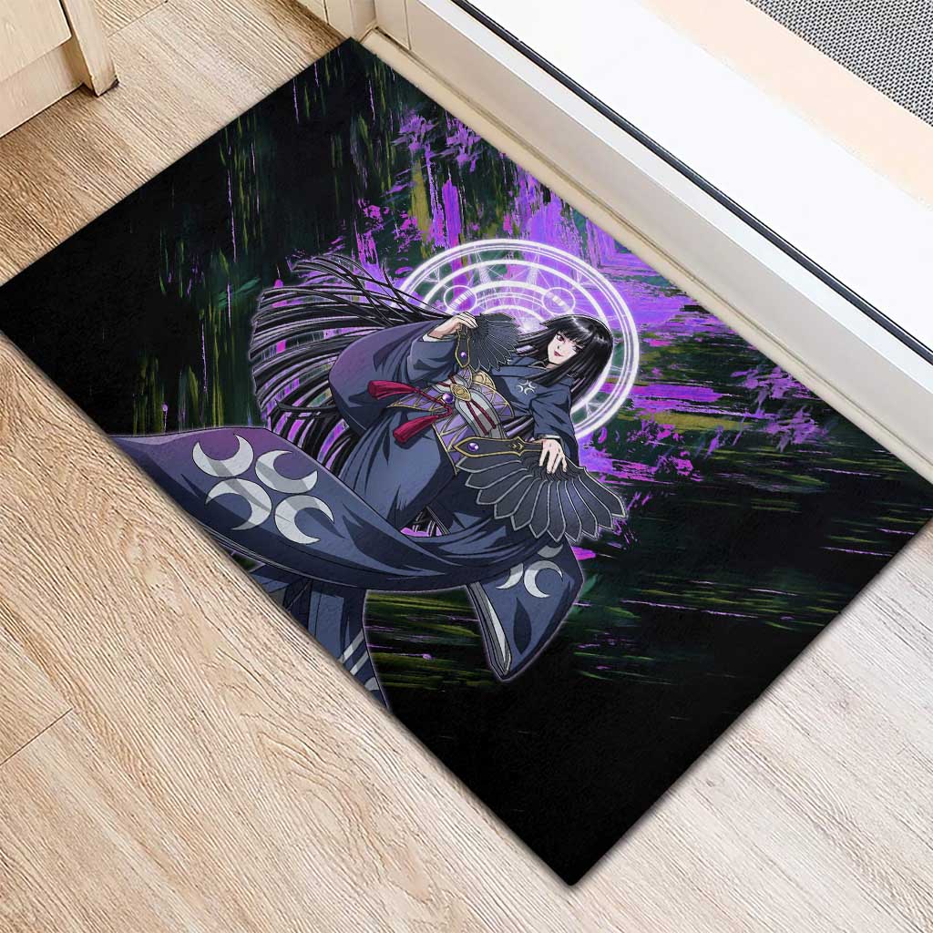 Glass The Rising of the Shield Hero Rubber Doormat with Elegant Battle Kimono and Spirit Energy Circle Design - The Mazicc