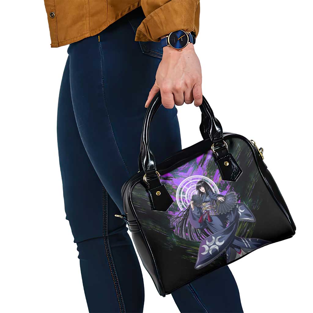 Glass The Rising of the Shield Hero Shoulder Handbag with Elegant Battle Kimono and Spirit Energy Circle Design - The Mazicc