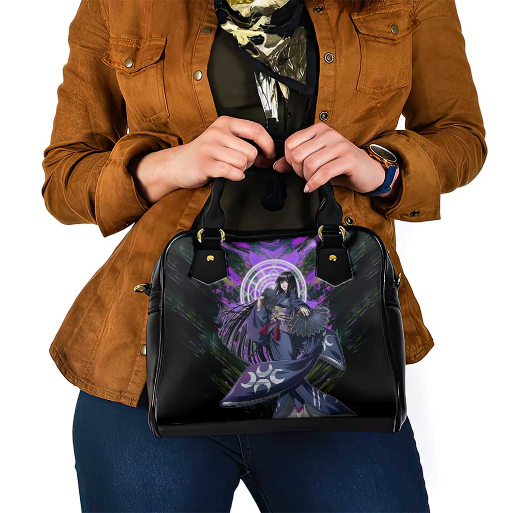 Glass The Rising of the Shield Hero Shoulder Handbag with Elegant Battle Kimono and Spirit Energy Circle Design - The Mazicc