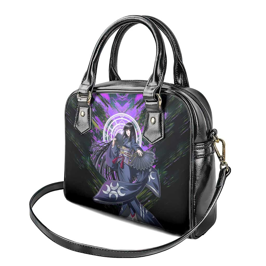 Glass The Rising of the Shield Hero Shoulder Handbag with Elegant Battle Kimono and Spirit Energy Circle Design - The Mazicc