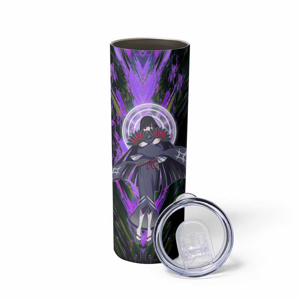Glass The Rising of the Shield Hero Skinny Tumbler with Elegant Battle Kimono and Spirit Energy Circle Design - The Mazicc