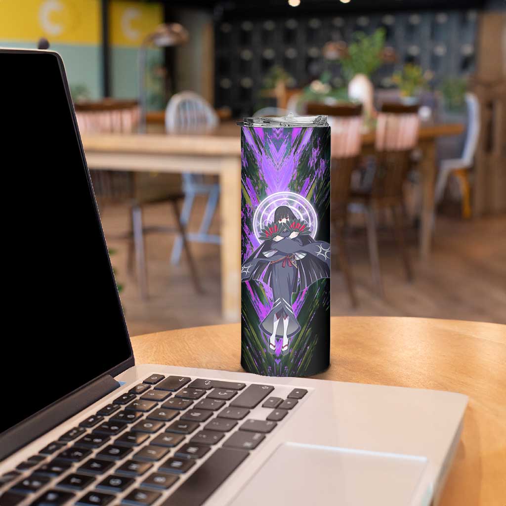 Glass The Rising of the Shield Hero Skinny Tumbler with Elegant Battle Kimono and Spirit Energy Circle Design - The Mazicc
