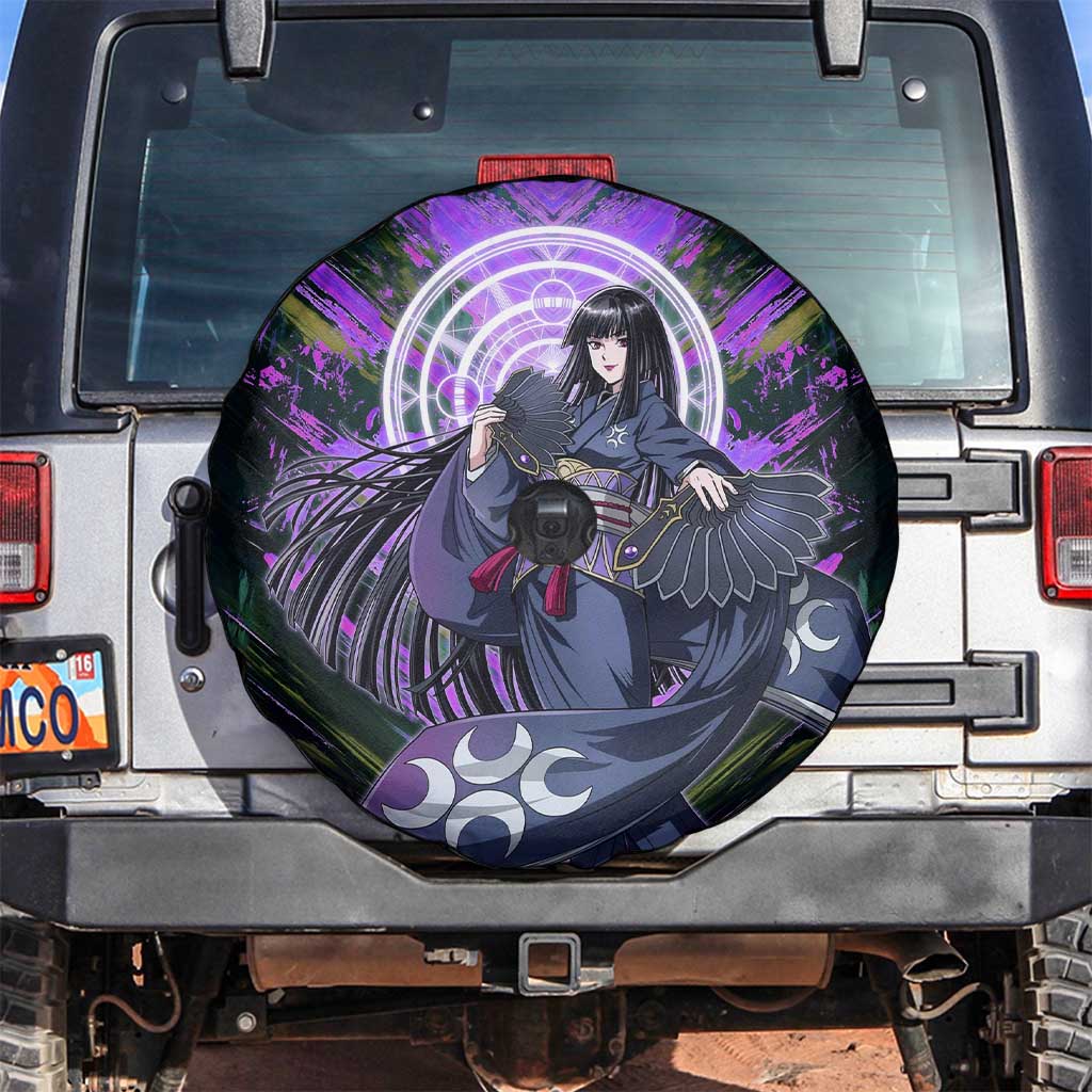 Glass The Rising of the Shield Hero Spare Tire Cover with Elegant Battle Kimono and Spirit Energy Circle Design - The Mazicc