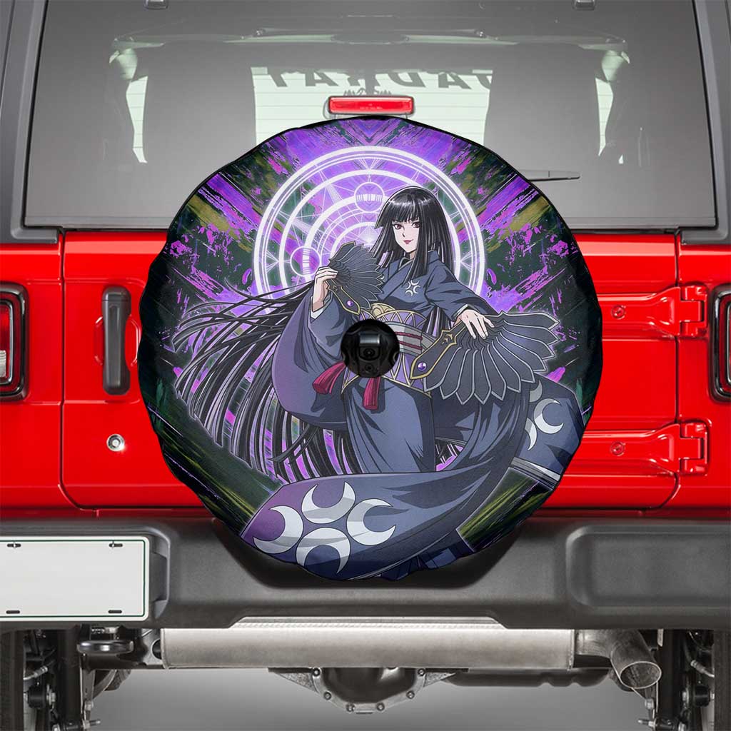 Glass The Rising of the Shield Hero Spare Tire Cover with Elegant Battle Kimono and Spirit Energy Circle Design - The Mazicc