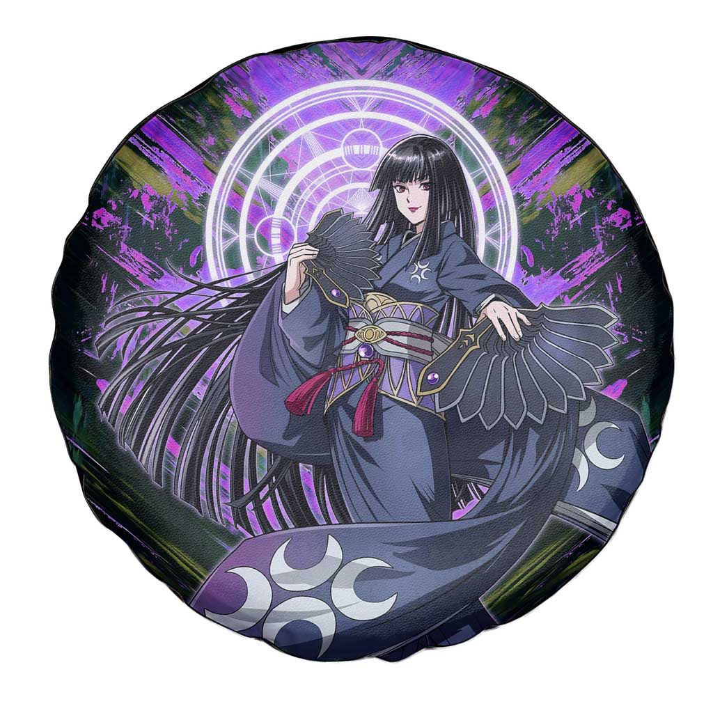Glass The Rising of the Shield Hero Spare Tire Cover with Elegant Battle Kimono and Spirit Energy Circle Design - The Mazicc