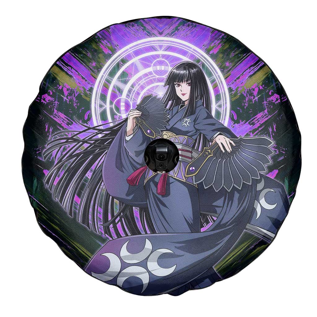 Glass The Rising of the Shield Hero Spare Tire Cover with Elegant Battle Kimono and Spirit Energy Circle Design - The Mazicc