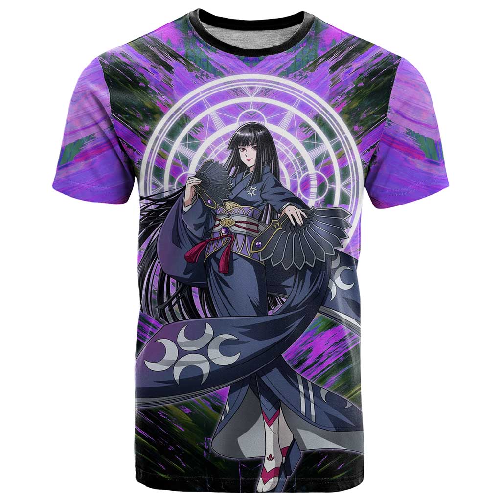 Glass The Rising of the Shield Hero T Shirt with Elegant Battle Kimono and Spirit Energy Circle Design - The Mazicc