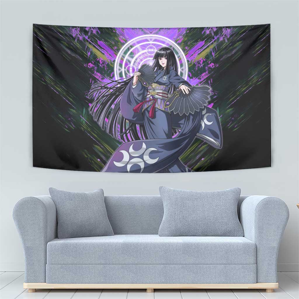Glass The Rising of the Shield Hero Tapestry with Elegant Battle Kimono and Spirit Energy Circle Design - The Mazicc