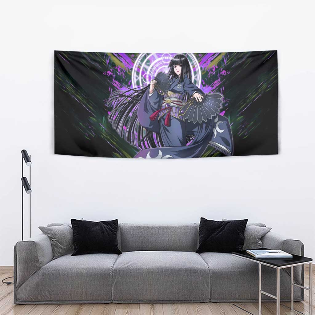 Glass The Rising of the Shield Hero Tapestry with Elegant Battle Kimono and Spirit Energy Circle Design - The Mazicc