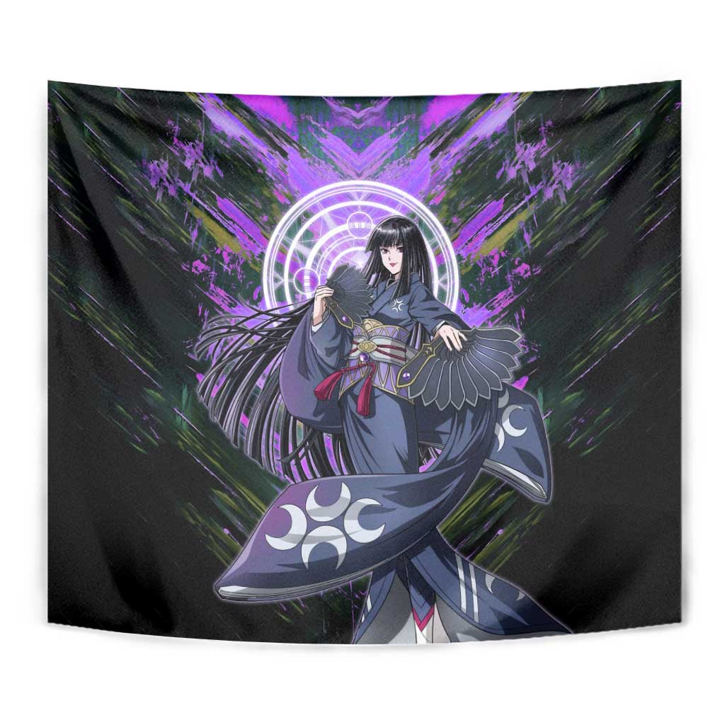Glass The Rising of the Shield Hero Tapestry with Elegant Battle Kimono and Spirit Energy Circle Design - The Mazicc