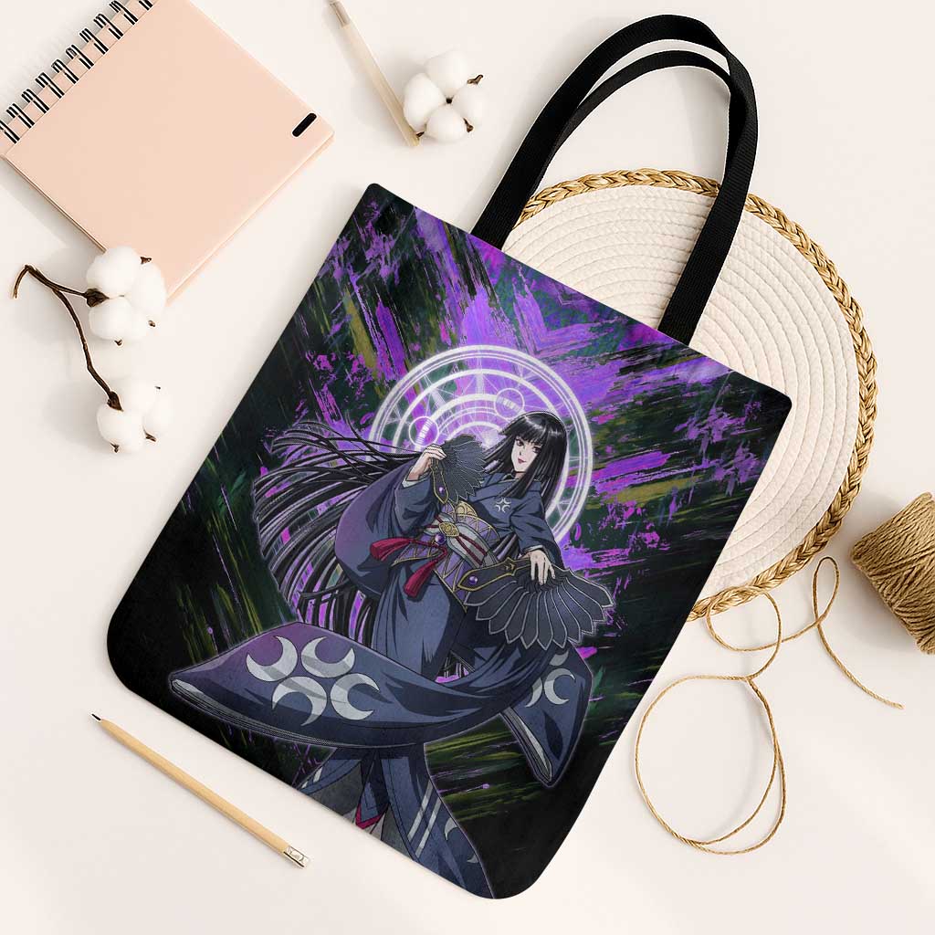 Glass The Rising of the Shield Hero Tote Bag with Elegant Battle Kimono and Spirit Energy Circle Design - The Mazicc