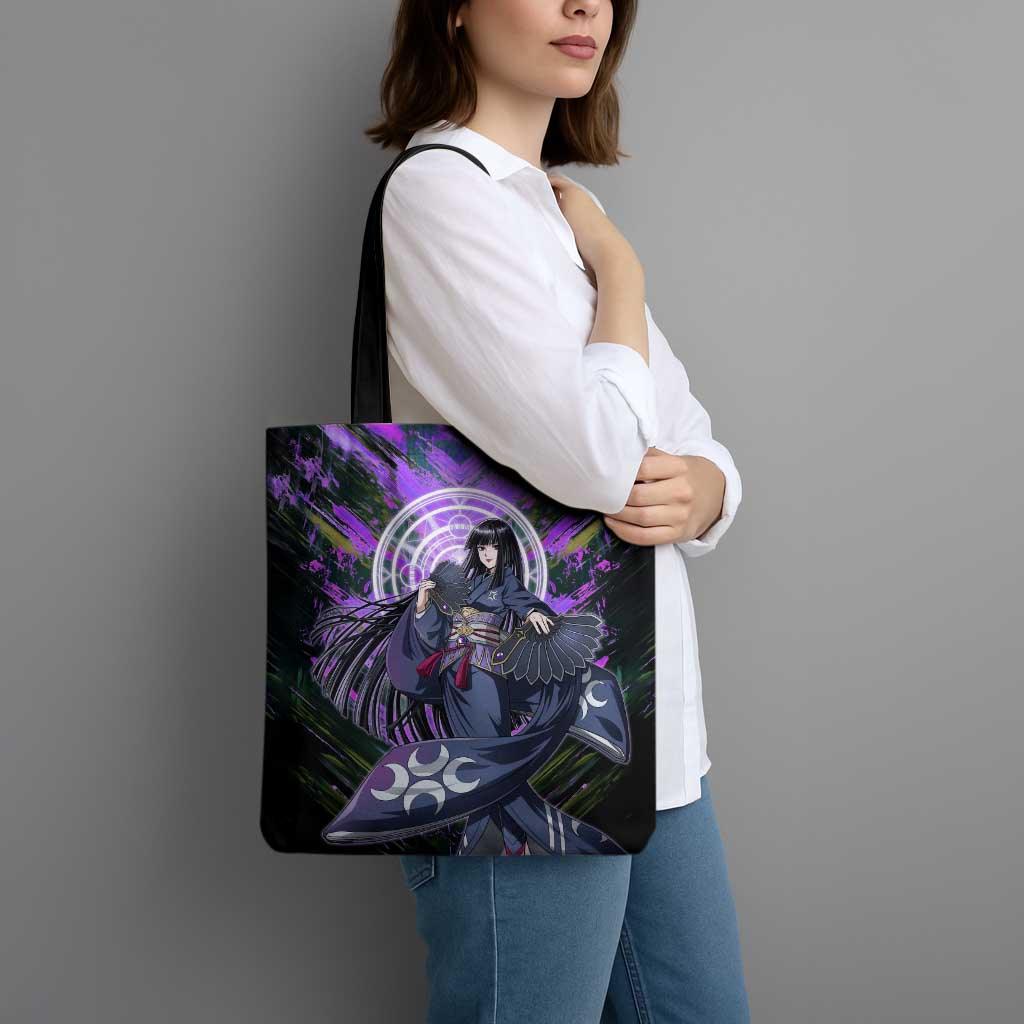 Glass The Rising of the Shield Hero Tote Bag with Elegant Battle Kimono and Spirit Energy Circle Design - The Mazicc