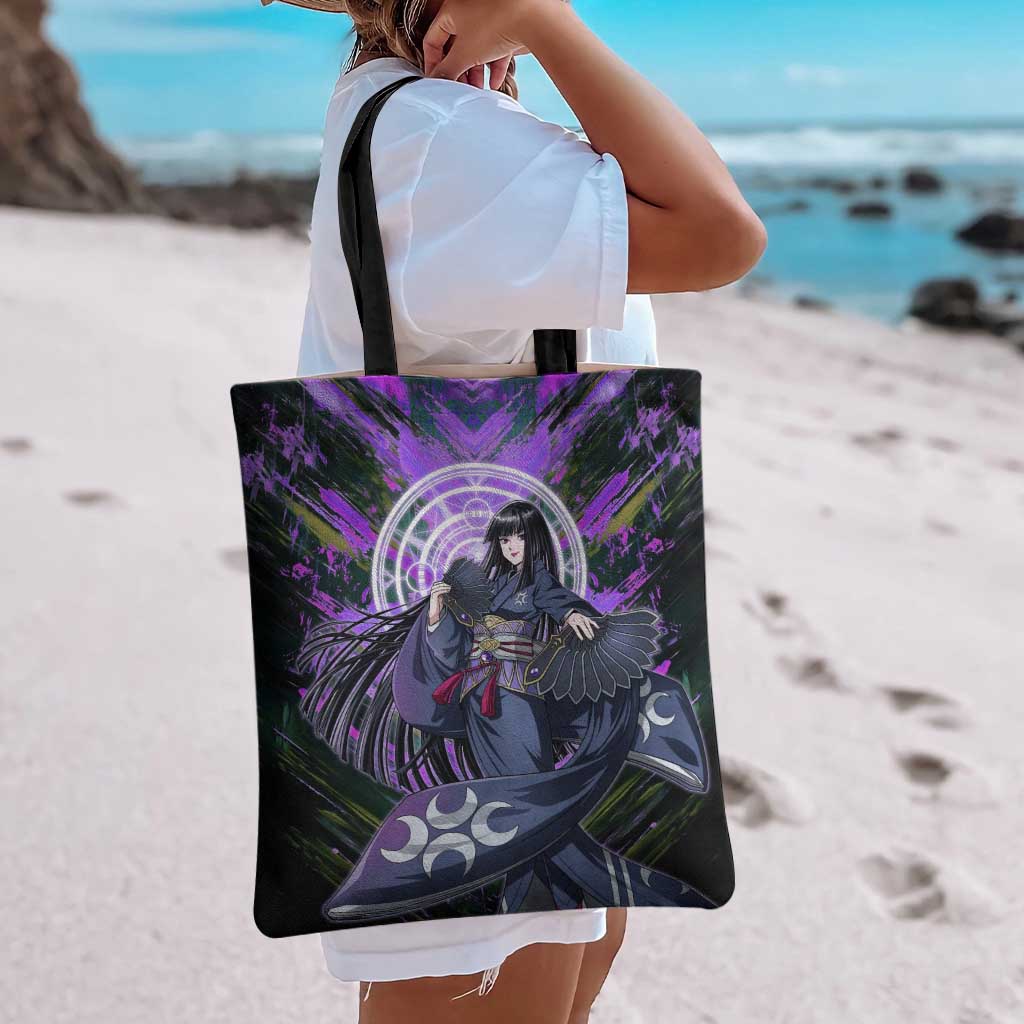 Glass The Rising of the Shield Hero Tote Bag with Elegant Battle Kimono and Spirit Energy Circle Design - The Mazicc