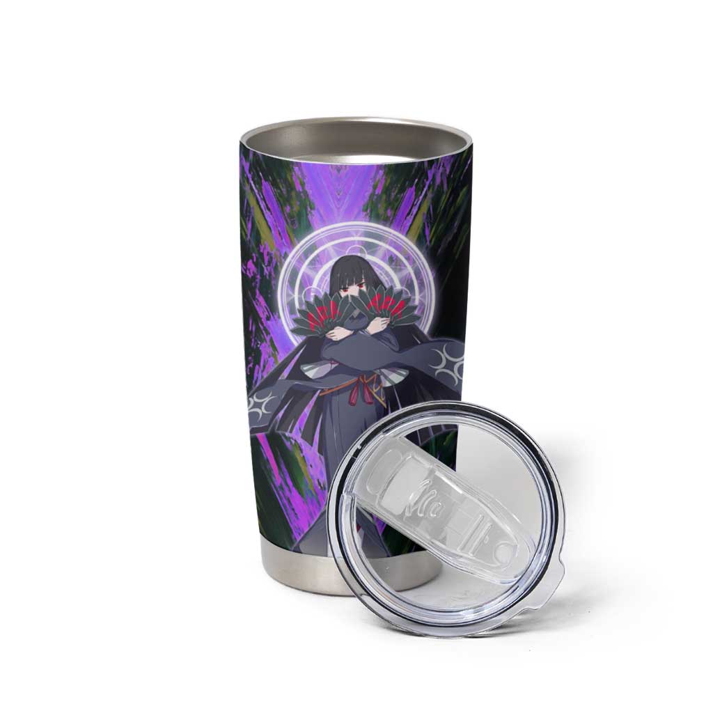 Glass The Rising of the Shield Hero Tumbler Cup with Elegant Battle Kimono and Spirit Energy Circle Design - The Mazicc