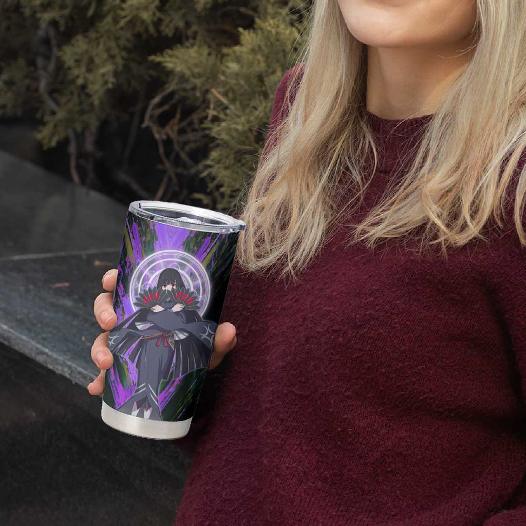 Glass The Rising of the Shield Hero Tumbler Cup with Elegant Battle Kimono and Spirit Energy Circle Design - The Mazicc